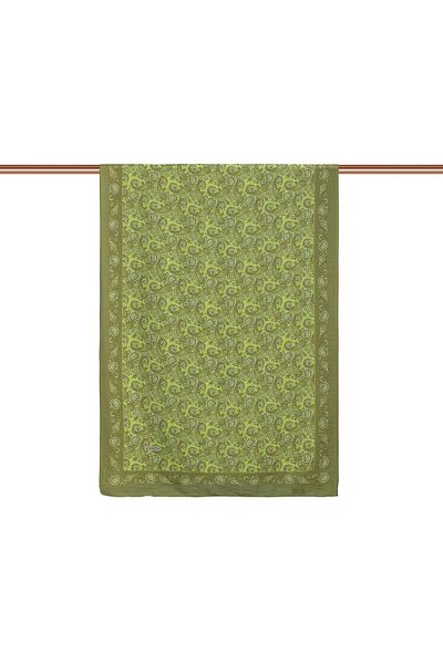 ipekevi Khaki Green Mesopotamia Model 02 Patterned Raft