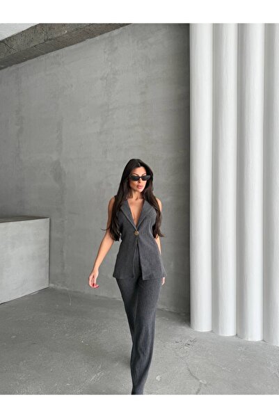 LAVİNİA İkili şık günlük düğmeli takım