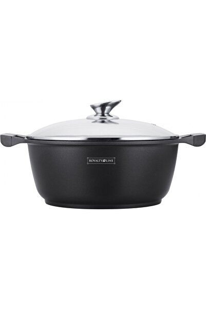 Royalty Line Μαρμάρινη κατσαρόλα με καπάκι 3,8L, 24 cm – BS24ML, εύκολο καθάρ...