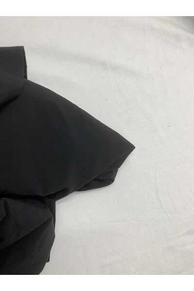 Yiğit Kumaş Flowing Flexible Suit Polyester Combed Fabric, Piece 110X150 cm Black Color