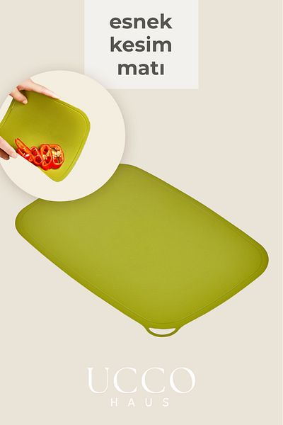 UCCO Flexible Non-Slip Cutting Mat 23X34 cm |   Knife Friendly Practical Chopping and Carrying Base Presentation