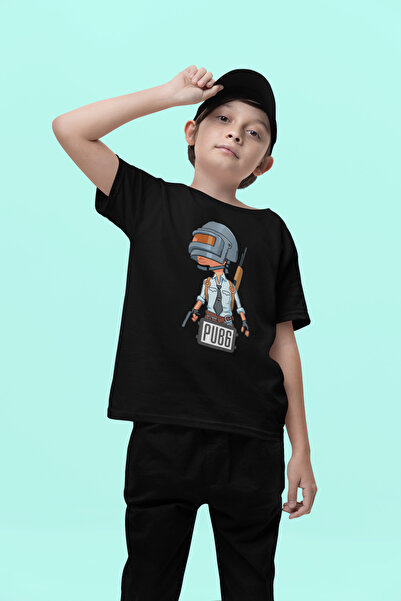 SEVBANO Pubg Printed Unisex Game Kids T-Shirt (1-12 Years)