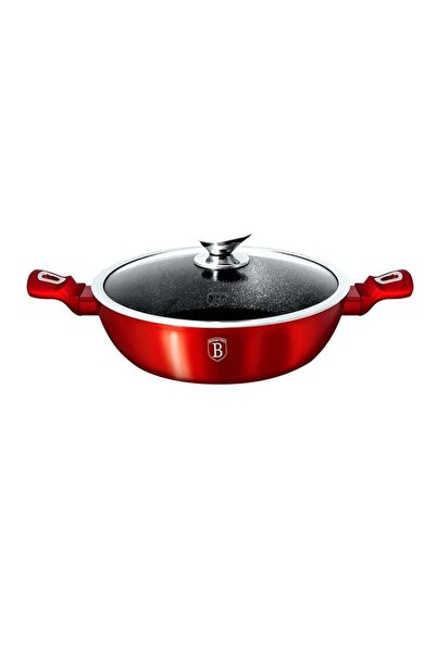 Berlinger Haus Cratiță marmorată 32 cm, linie metalică burgundă Berlinger Hau...