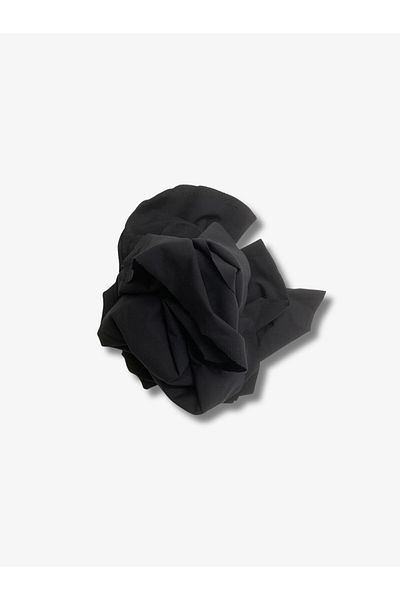 Yiğit Kumaş Flowing Flexible Suit Polyester Combed Fabric, Piece 80X160 cm Black Color