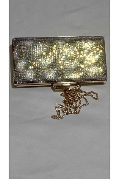 Şarra Gossi Gold Evening Dress Bag Gold Evening Bag Dore