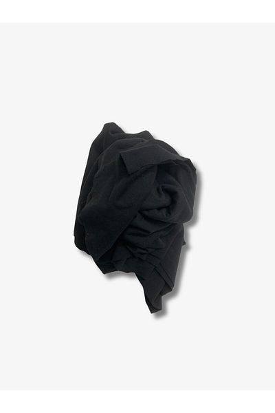 Yiğit Kumaş Flowing Flexible Suit Polyester Combed Fabric, Piece 100X150 cm Black Color