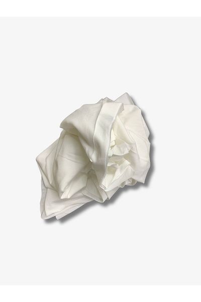Yiğit Kumaş Ecru Lacoste Fabric, Piece 115X200 cm