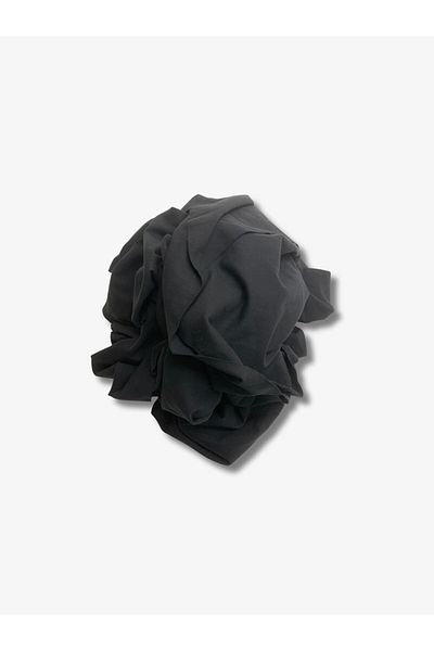 Yiğit Kumaş Flowing Flexible Suit Polyester Combed Fabric, Piece 110X135 cm Black Color