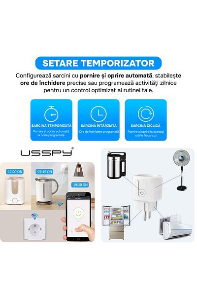 ARMY STORE Smart socket with meter, wifi, programmable, metering and consumption monitoring