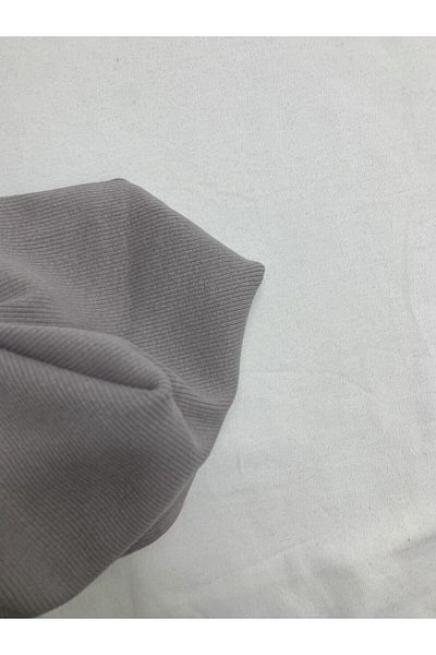 Yiğit Kumaş Gray Camisole (Ribbed Corduroy) Fabric, Piece 35X120 cm