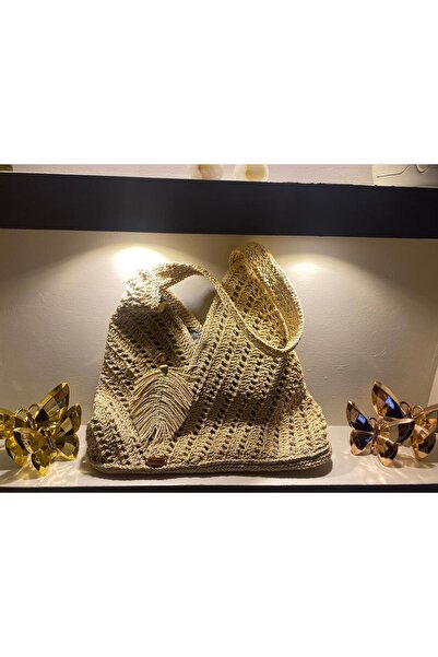 DMLS Wicker Hand Knitted Bag Dmls