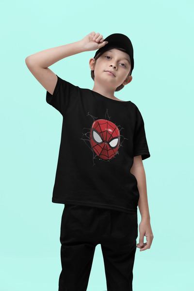 SEVBANO Spider-Man Hero Printed Unisex Spider-Man Movie Kids T-Shirt (1-12 Ye...