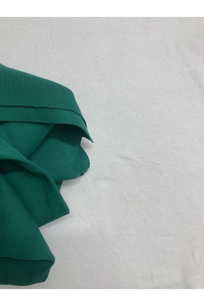 Yiğit Kumaş Rib Fabric, Piece 45X130 cm Green Color