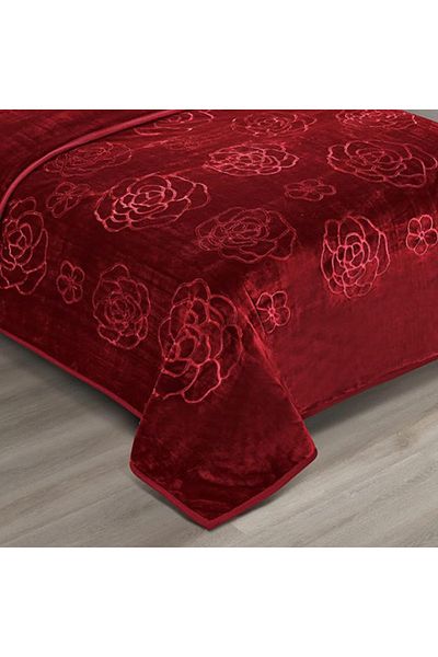 XI DUO 4 kg winter blanket for one person, plain, engraved, with a super soft texture, size 160 x 220 cm