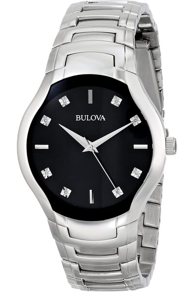 Bulova Bulova Diamond Men's Quartz Watch with Natural Diamonds - 96D117