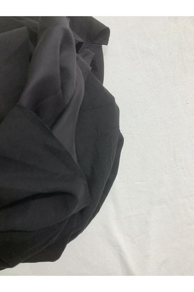 Yiğit Kumaş Flowing Flexible Suit Polyester Combed Fabric, Piece 120X160 cm Black Color