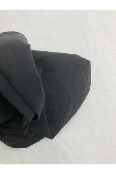 Yiğit Kumaş Flowing Flexible Suit Polyester Combed Fabric, Piece 80X150 cm Black Color