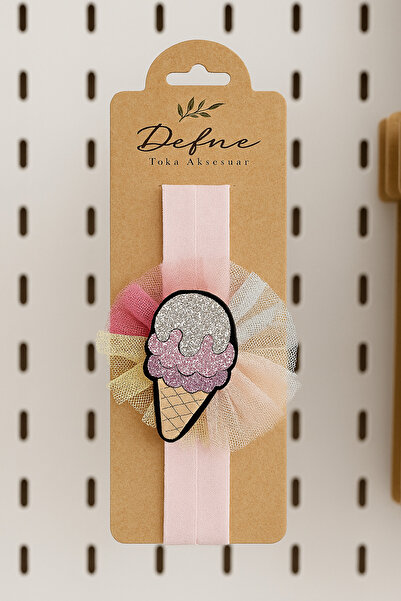 Masal Dünyası Bursa Ice Cream Themed Baby Girl/Child Tulle Headband