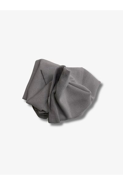 Yiğit Kumaş Gray Camisole (Ribbed Corduroy) Fabric, Piece 35X120 cm