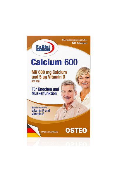 Eurho Vital Calcium Tablet - 600 mg