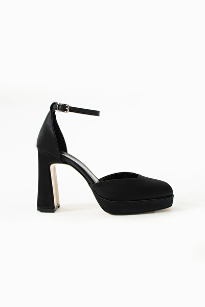 Siena Shoes Γυναικεία παπούτσια Daze με χοντρό τακούνι και πλατφόρμα, μαύρο σ...