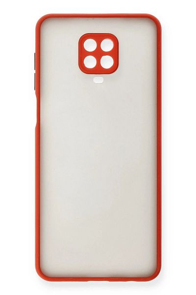 CepteToptan حافظة هاتف Xiaomi Redmi Note 9 Pro من السيليكون مونتريال - أحمر - MKİ8901-6521