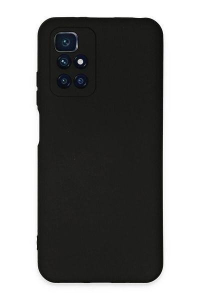 CepteToptan حافظة هاتف Xiaomi Redmi 10 2022 مصنوعة من السيليكون المخملي الداخلي - أسود - MKİ1100-6225