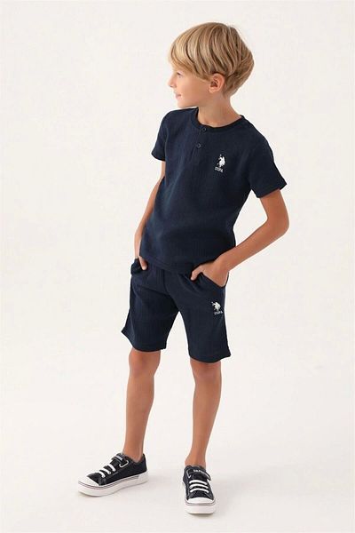 U.S. Polo Assn. Costum Bermuda pentru baieti - Bleumarin
