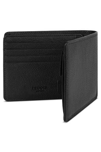 REDOLZ Leather Essentials QF wallet RFID leather 12 cm fold-out with zipper compartment