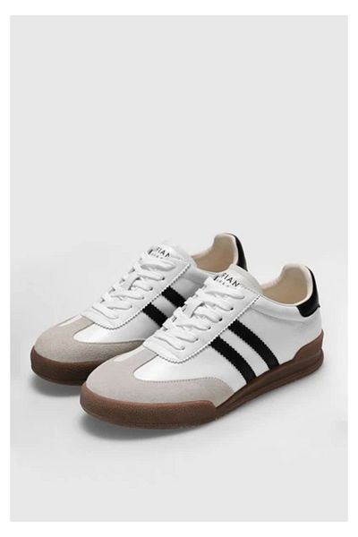 Lufian Lia Women's White Leather Sneaker Shoes 121230030