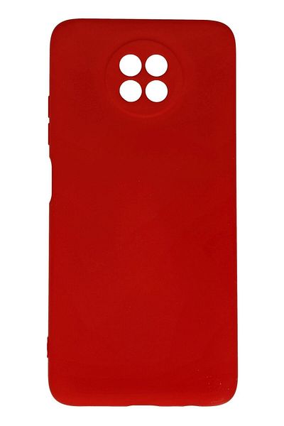 CepteToptan حافظة هاتف Xiaomi Redmi Note 9 5G من السيليكون المخملي الداخلي - أحمر - MKİ1774-6333
