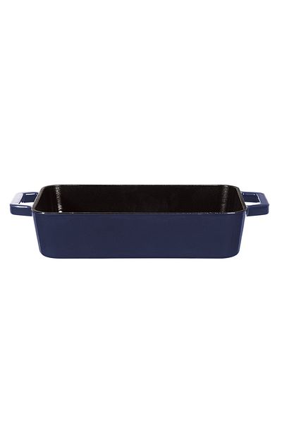 Berlinger Haus Tavă de cuptor din fontă emailată, pentru friptură, 30 cm, culoare acvamarin, Berlinger Haus BH 6524