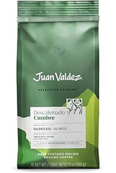 ASİTAN Juan Valdez Cumbre Kafeinsiz Öğütülmüş Kahve, Premium Selection, Dengeli, 340G