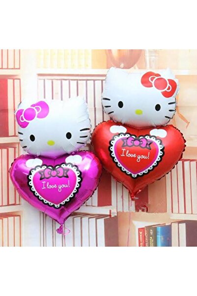 BALONBURADA Hello Kitty Kalp Folyo Balon Büyük Boy