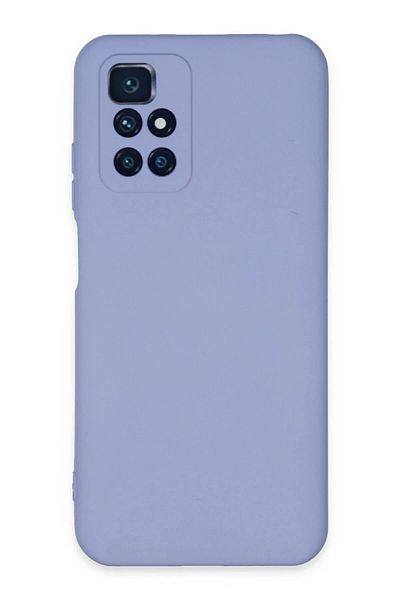 CepteToptan حافظة هاتف Xiaomi Redmi 10 2022 من السيليكون المخملي الداخلي - ليلك - MKİ8562-8592