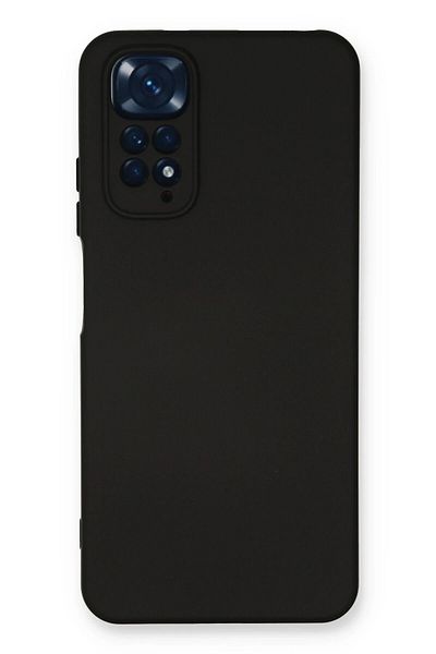 CepteToptan حافظة هاتف Xiaomi Redmi Note 11 مصنوعة من السيليكون المخملي الداخلي - أسود - MKİ4284-1697