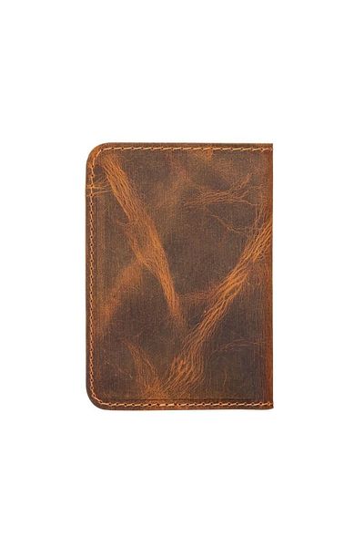 LiderGlobal Enrico Slim Leather Card Holder G2 Antique Brown