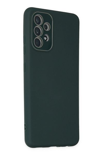 CepteToptan حافظة هاتف سامسونج جالاكسي A33 5G غطاء زجاجي - أخضر داكن - MKİ8612-8748