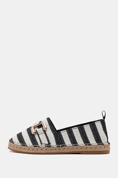 Bestyle Aria Women's Black Buckle Cloth Espadrille