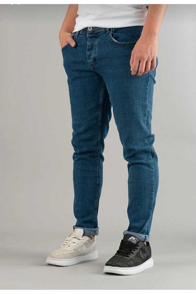 KING SEZAR Ανδρικό Slim Fit Lycra Stretchy Jeans Ανδρικό τζιν παντελόνι
