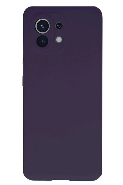 CepteToptan حافظة هاتف Xiaomi Mi 11 من السيليكون المخملي الداخلي - أرجواني - MKİ8270-5453