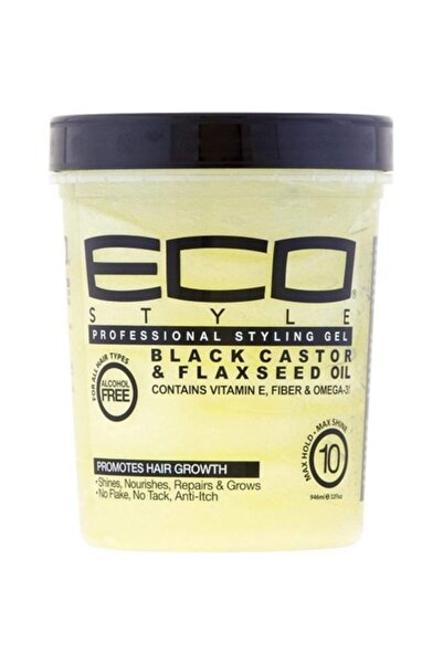 ECOCO Gel pentru păr, Styler, Black Castor și Flaxseed Oil, 946 ml