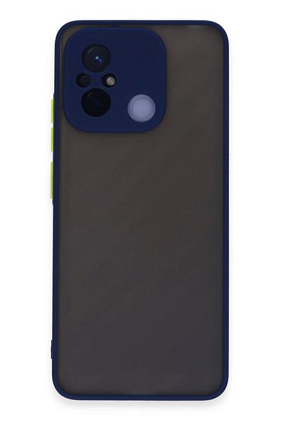 CepteToptan غطاء حماية سيليكون مونتريال لهاتف Xiaomi Redmi 12C - أزرق داكن - MKİ6558-7004