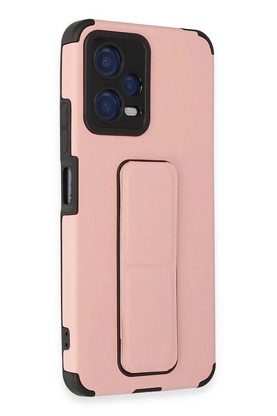 CepteToptan حافظة هاتف Xiaomi Poco X5 5G مصنوعة من السيليكون مع حامل كبير - مسحوق - MKİ7773-9161