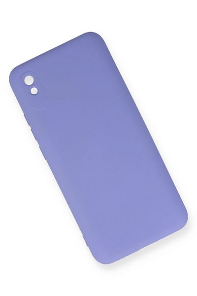 CepteToptan حافظة هاتف Xiaomi Redmi 9A مصنوعة من السيليكون المخملي الداخلي - أرجواني - MKİ7045-2692