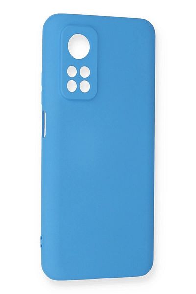 CepteToptan حافظة هاتف Xiaomi Mi 10T من السيليكون المخملي الداخلي - أزرق - MKİ1548-9246