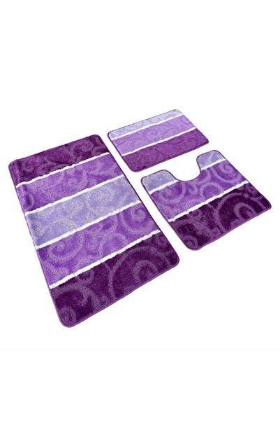 OPTIM DEKO Set Covoraș De Baie 3 Piese, Polipropilenă, 100x60, 60x50, 40x60, ...