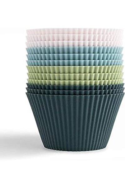 Genel Markalar Orret Home Muffin Pişirme Kalıbı 18 Adet Silikon Kek Kalıbı Cu...