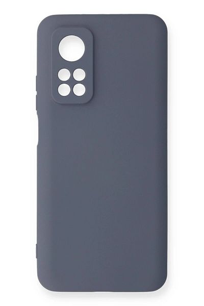 CepteToptan حافظة هاتف Xiaomi Mi 10T من السيليكون المخملي الداخلي - رمادي - MKİ1009-6715