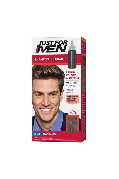 Just For Men Gel Color Hair Dye for Men H30 Light Medium Brown